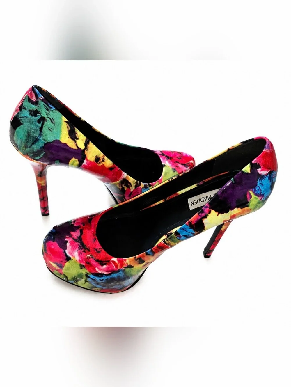Steve Madden Nala Floral Platform Pumps - Size 10